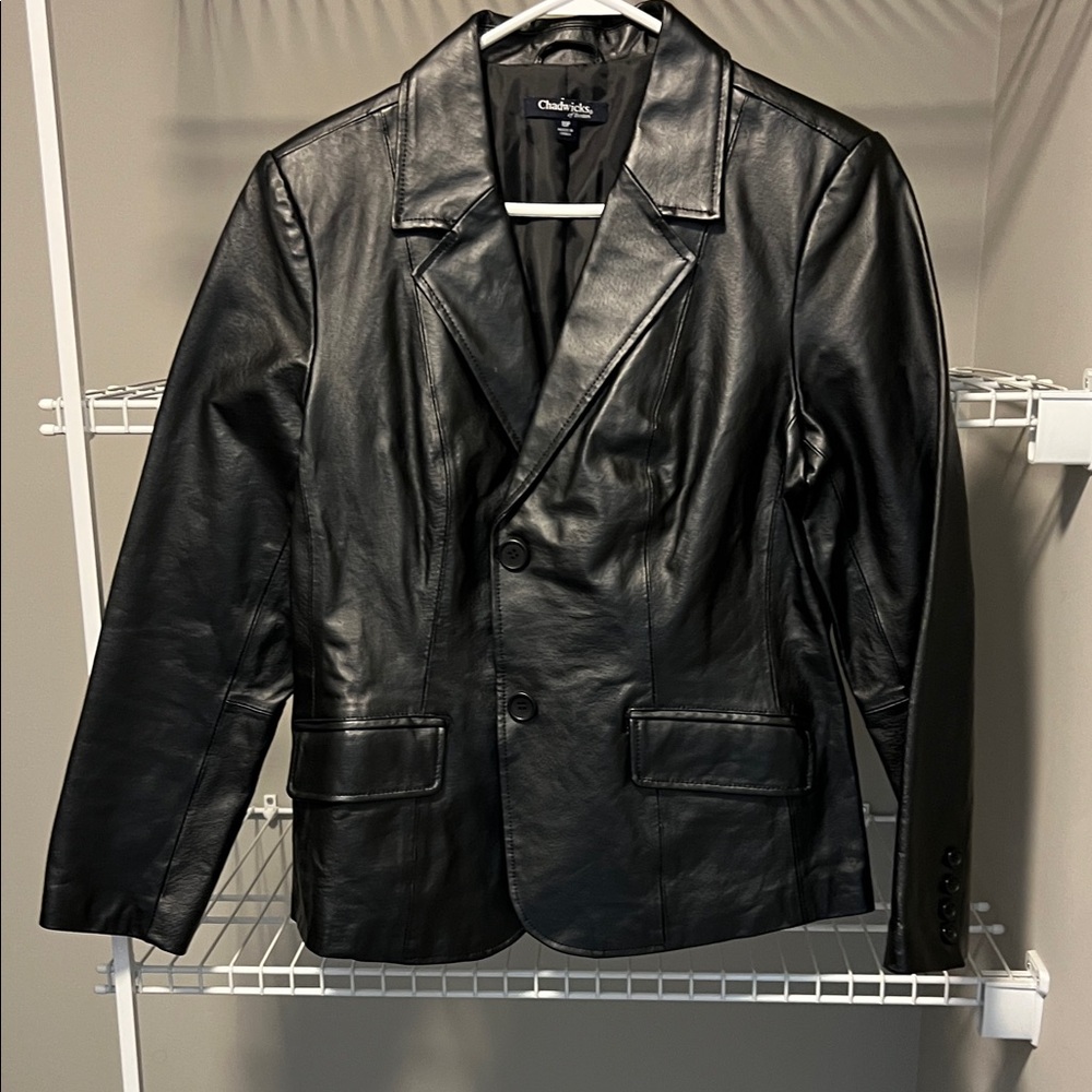 Chadwicks Black Leather Jacket